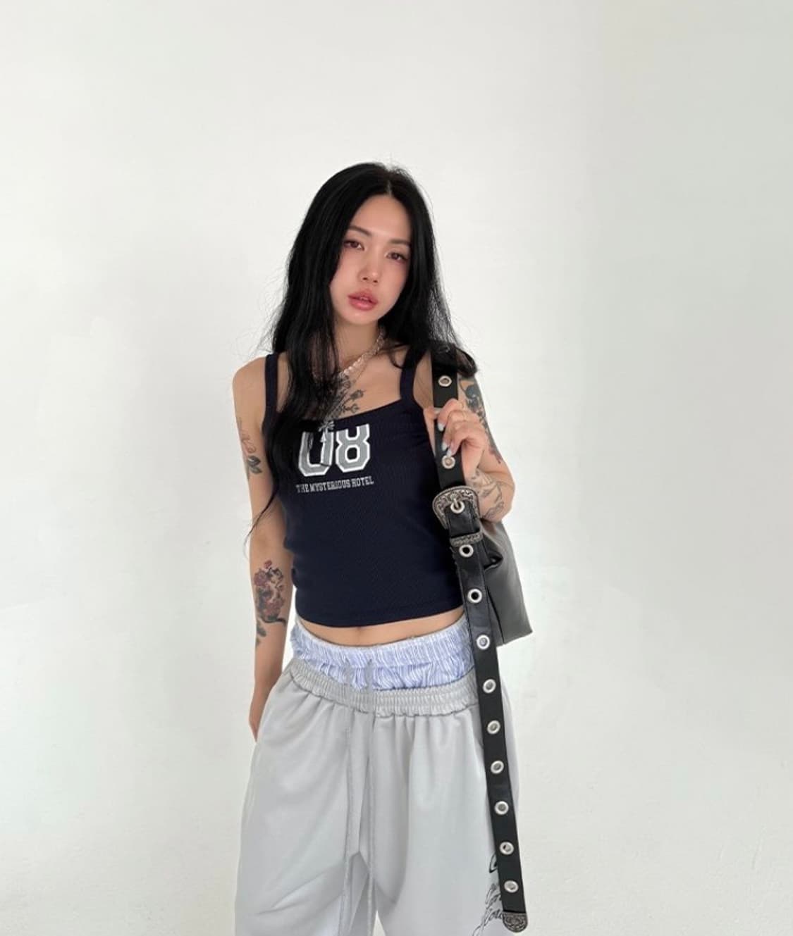 더미스테리어스호텔 레이어드 져지 팬츠 상품이미지3