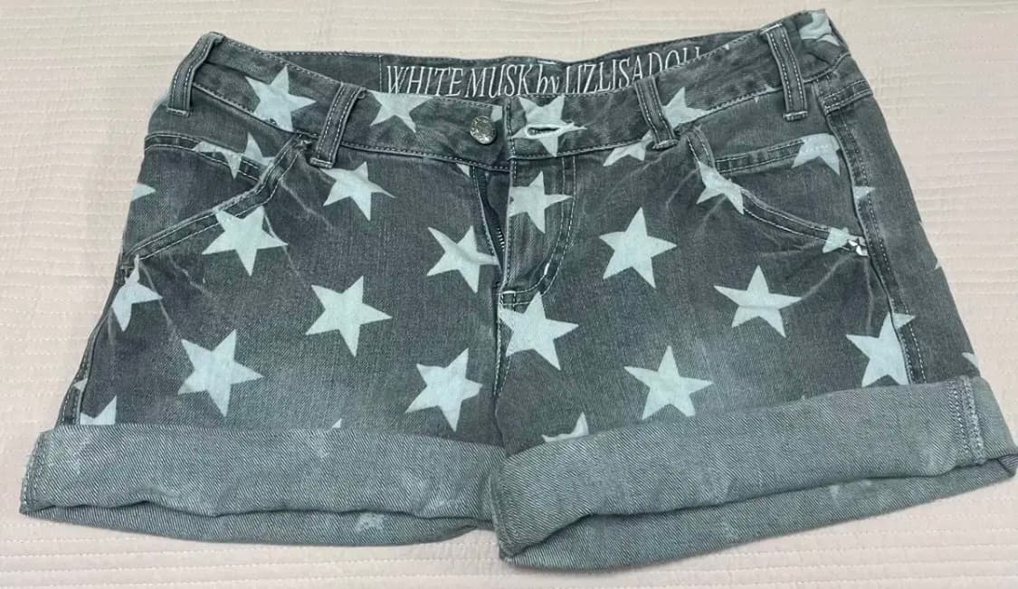리즈리사돌 빈티지 별 스타 스터드 반바지 상품이미지1