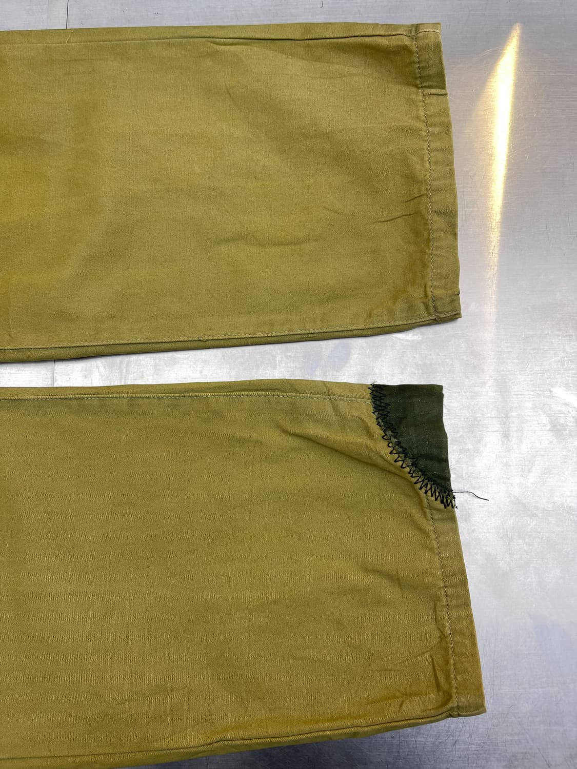 Burks Bull 데님 패치워크 데미지 팬츠 상품이미지5