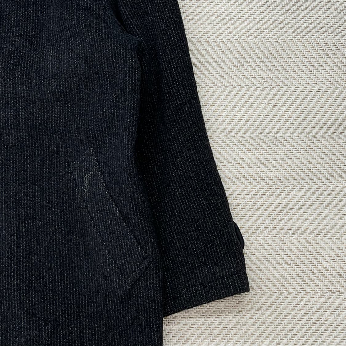 입생로랑 캐시미어 울 코트 r2525 상품이미지5