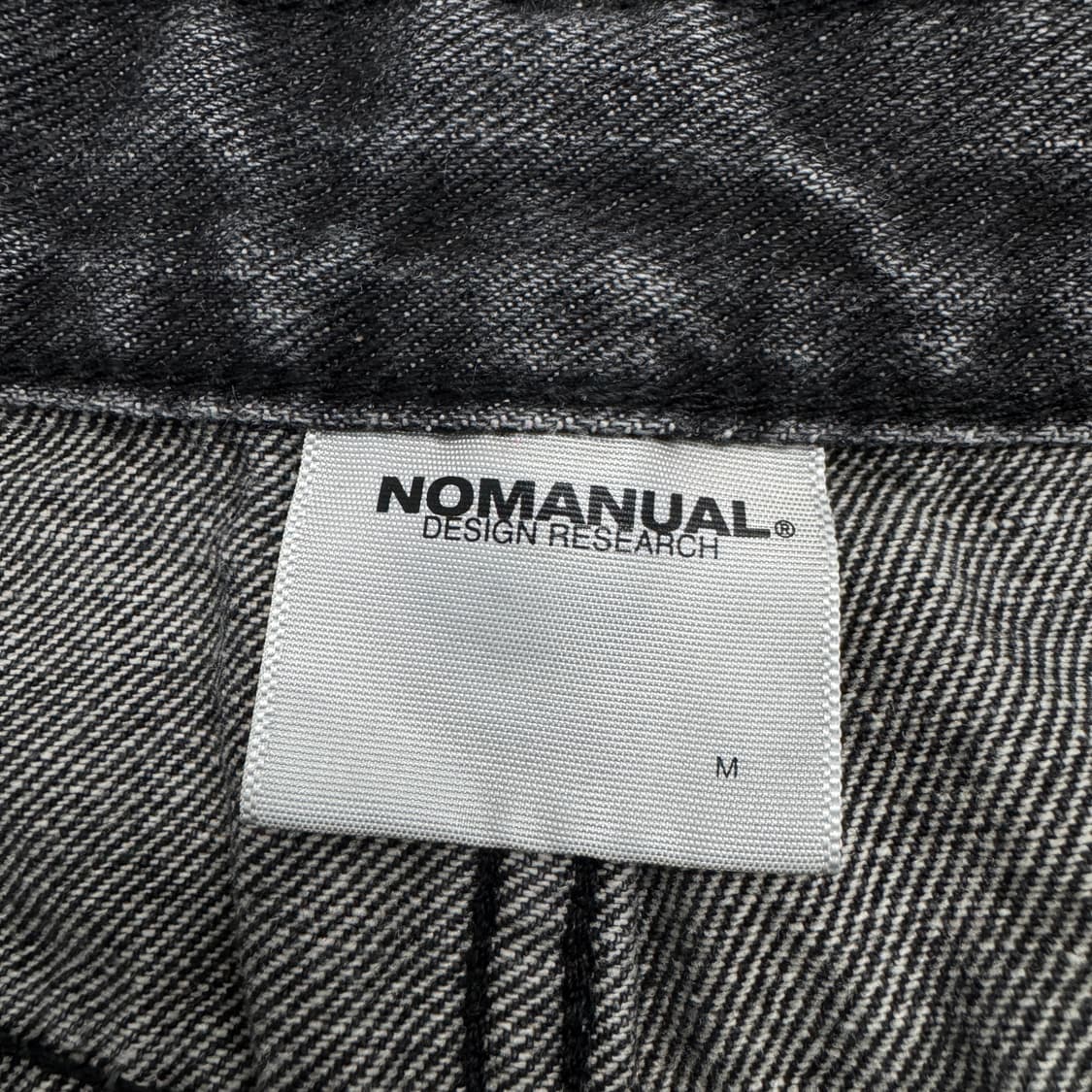 노매뉴얼 와이드 워싱 블랙 데님팬츠 상품이미지7