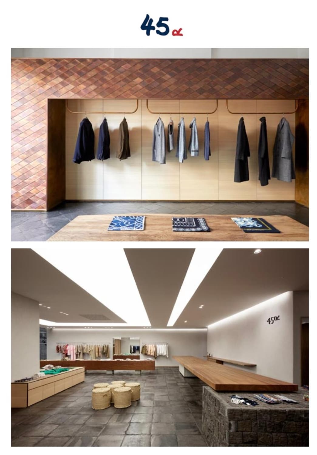 45R 정품 니트 티셔츠 오렌지 상품이미지10