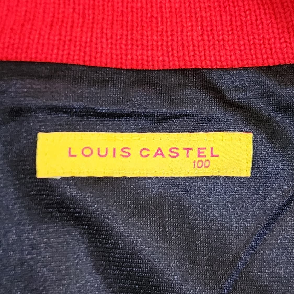 [100] LOUIS CASTEL 울 니트 집업 베스트 (레드) 상품이미지4