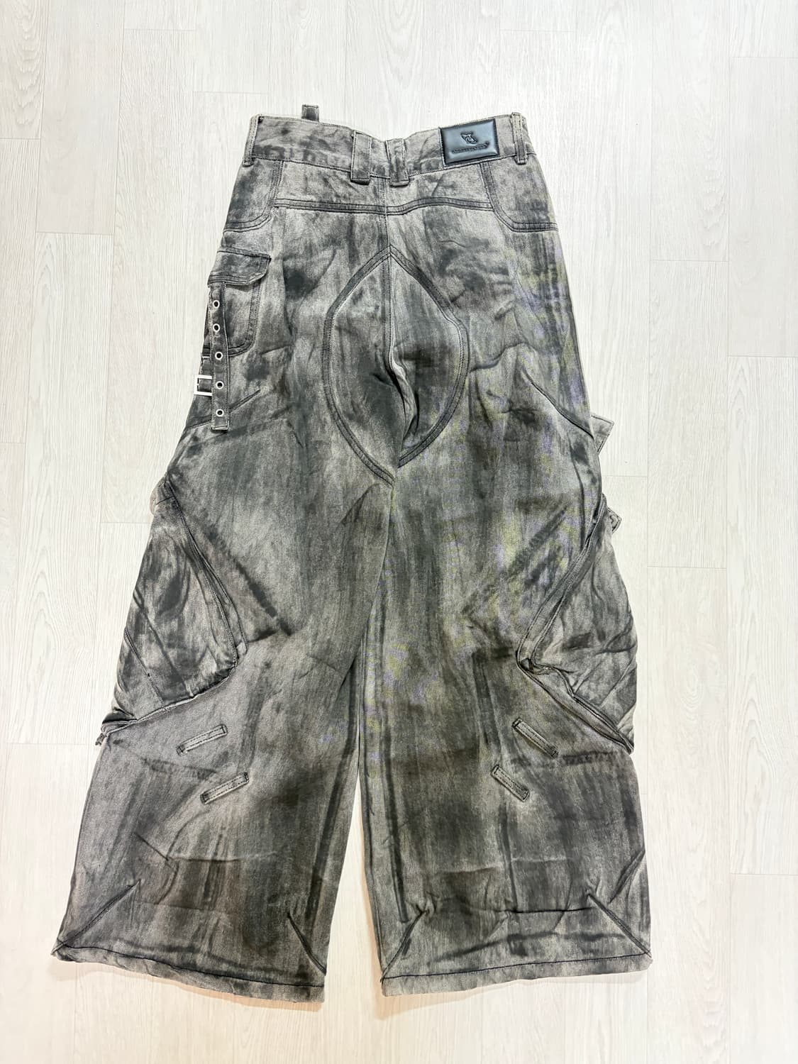 ARGUE CULTURE 워싱 카고 데님 팬츠 M 상품이미지4