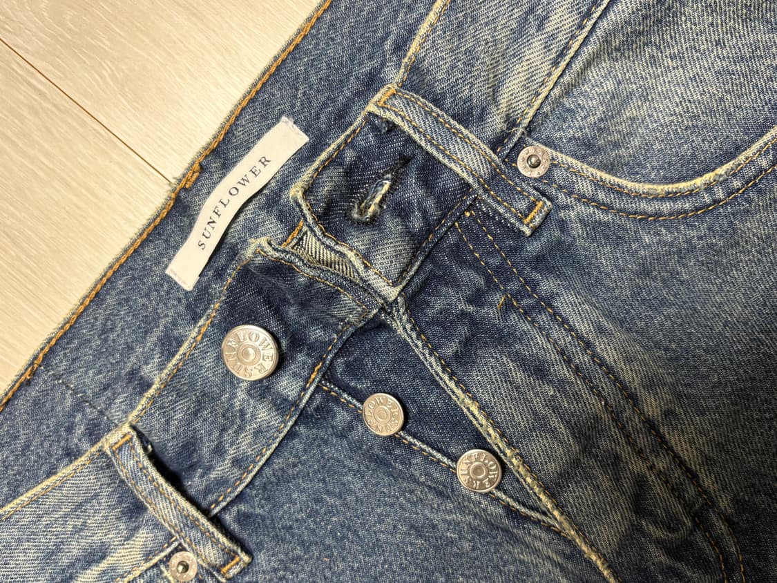 선플라워 다크블루빈티지 선플라워 스탠다드핏 데님 5134 상품이미지4
