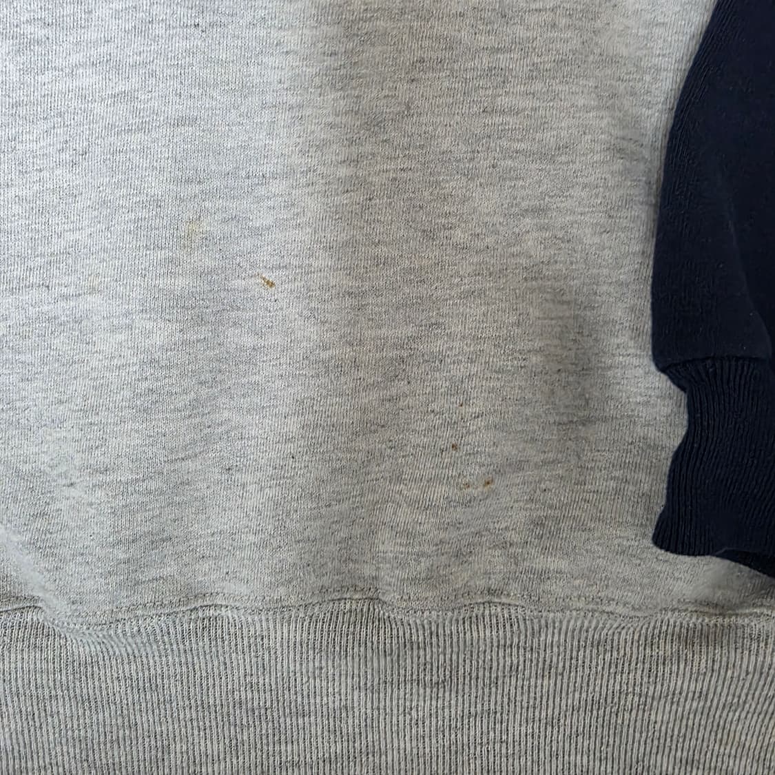 [XL] 90s 빈티지 러셀 애슬레틱 투톤 후드티 그레이/네이비 상품이미지3