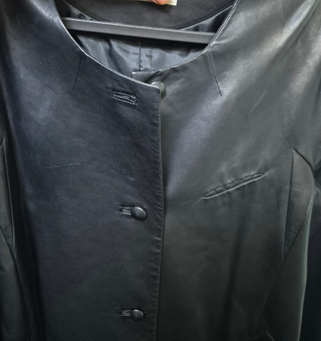 [55~66]KUHO쿠호 여자 양가죽 롱자켓 상품이미지4