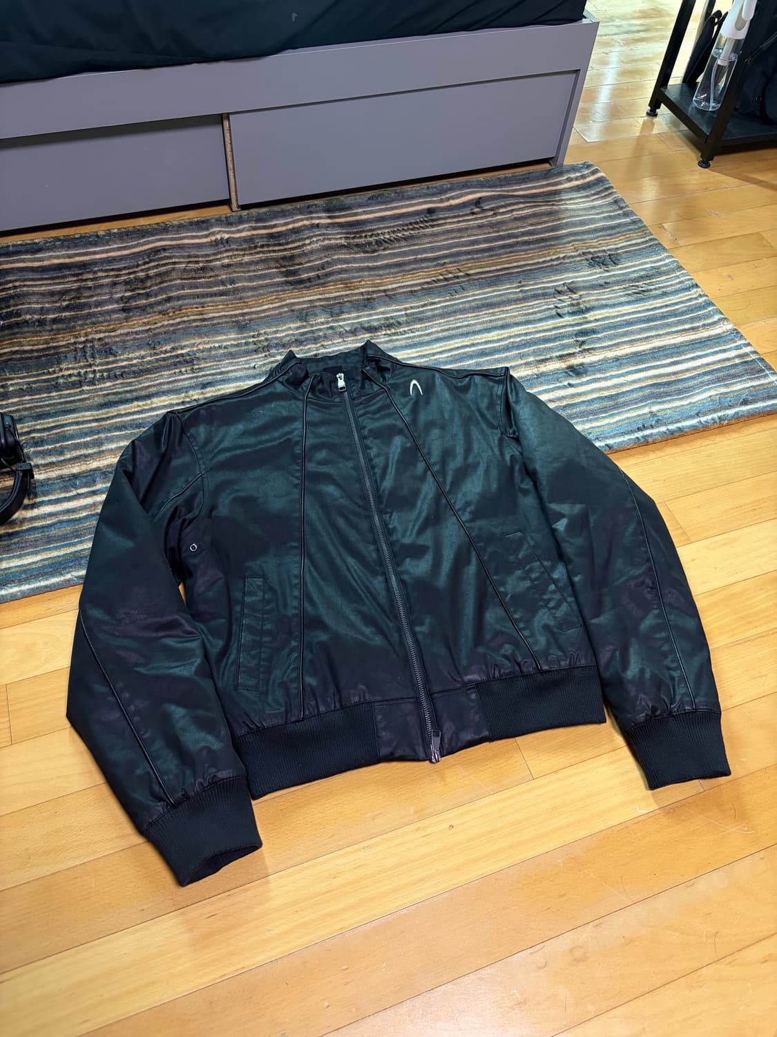 Aakam Piping Leather Blouson (Black) 2 상품이미지4