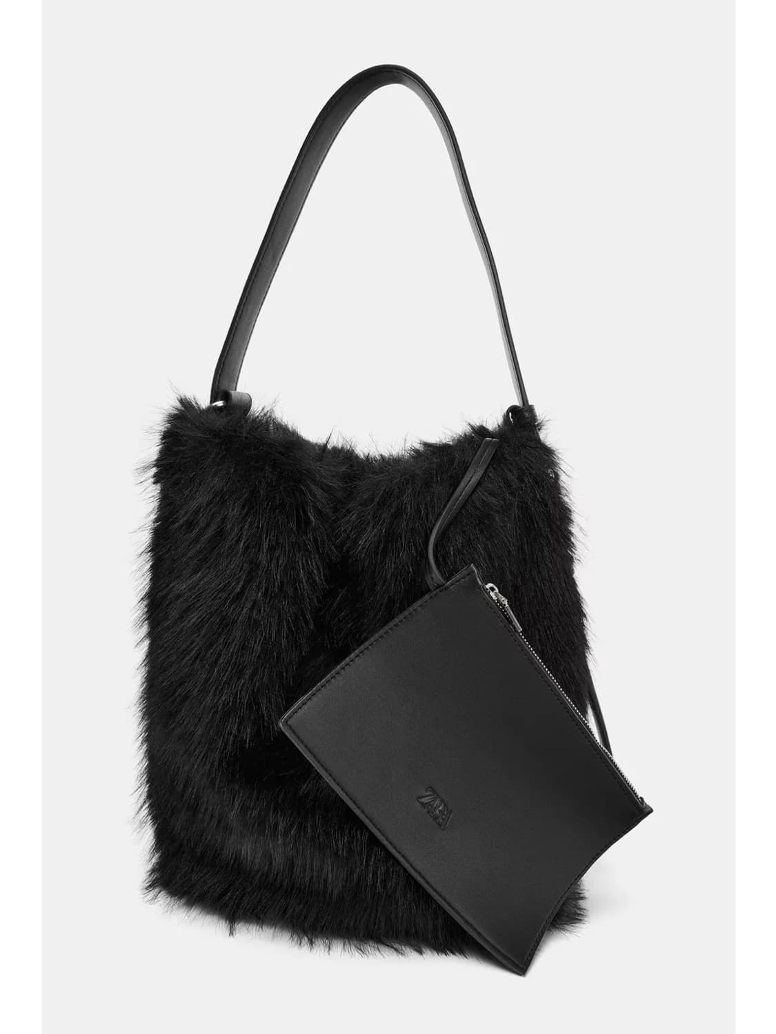 페이크 퍼 버킷백 상품이미지6