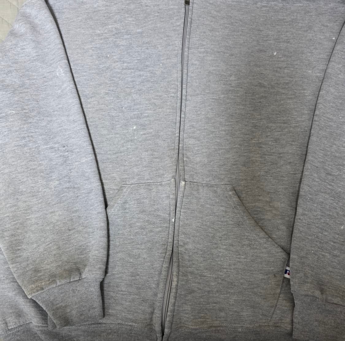 [XL] 90s 러셀 에슬레틱 후드집업 그레이 상품이미지2