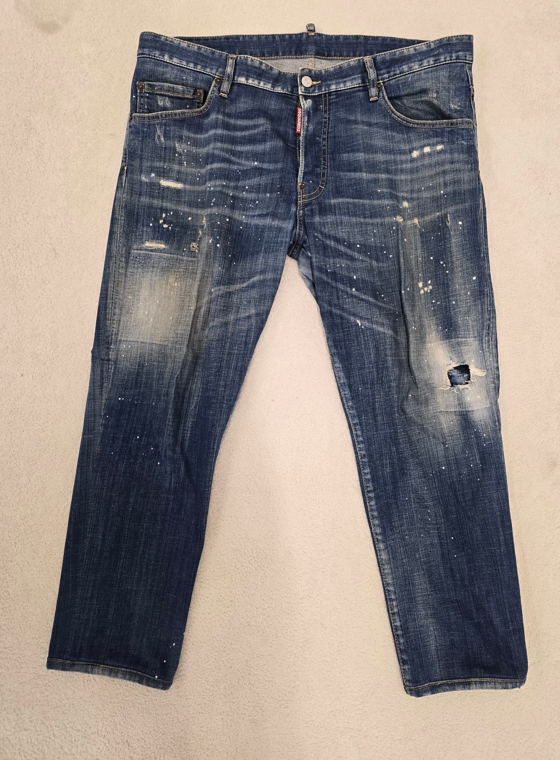 정품) 디스퀘어드2 화이트페인팅 덧댐스케이.  싸이즈 38.   74LB 상품이미지2