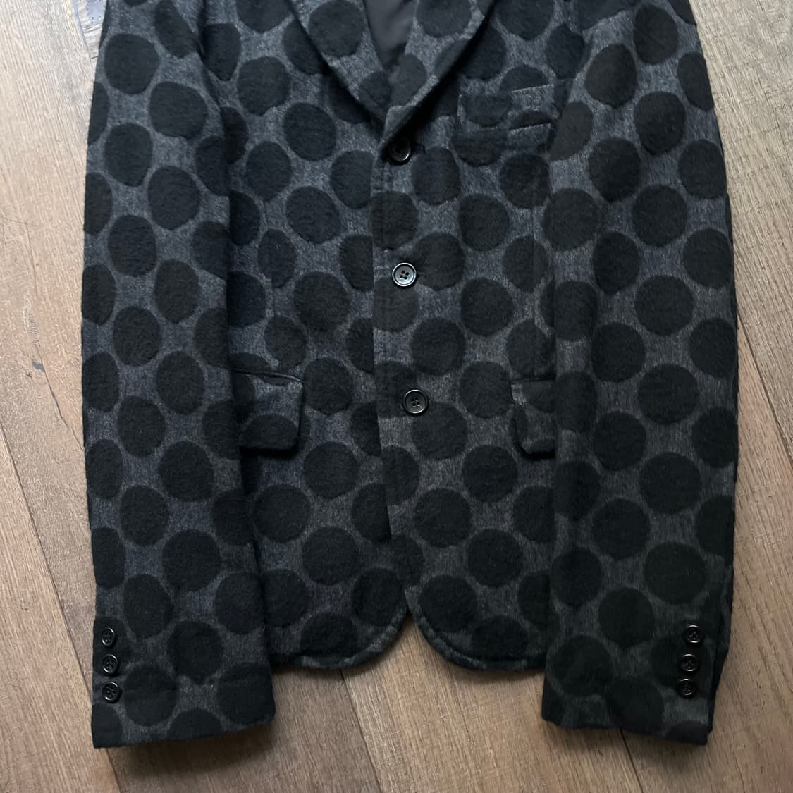 Hairy Big Dot Wool Jacket 상품이미지3