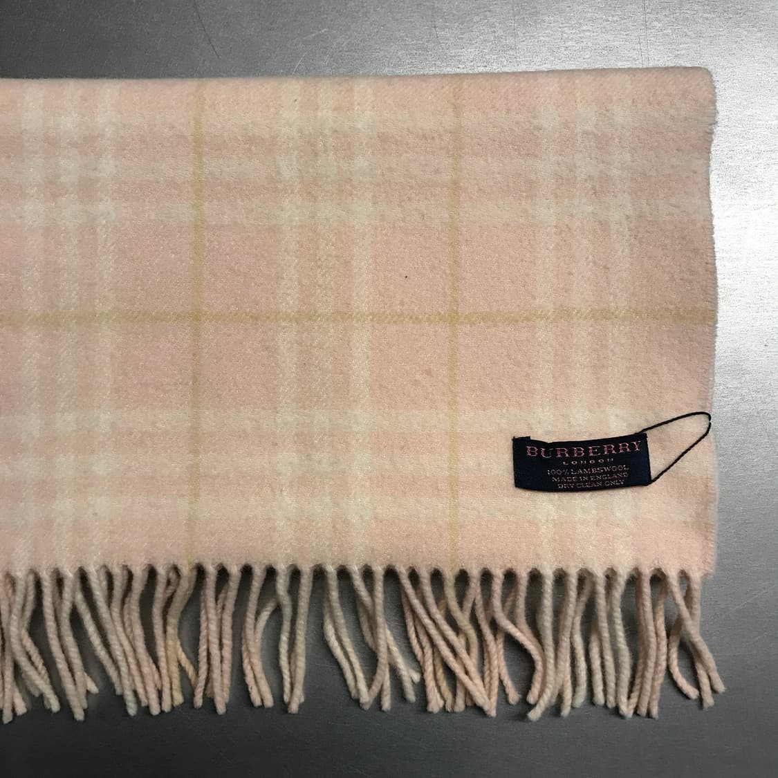 버버리 정품 램스울 머플러 핑크 상품이미지3