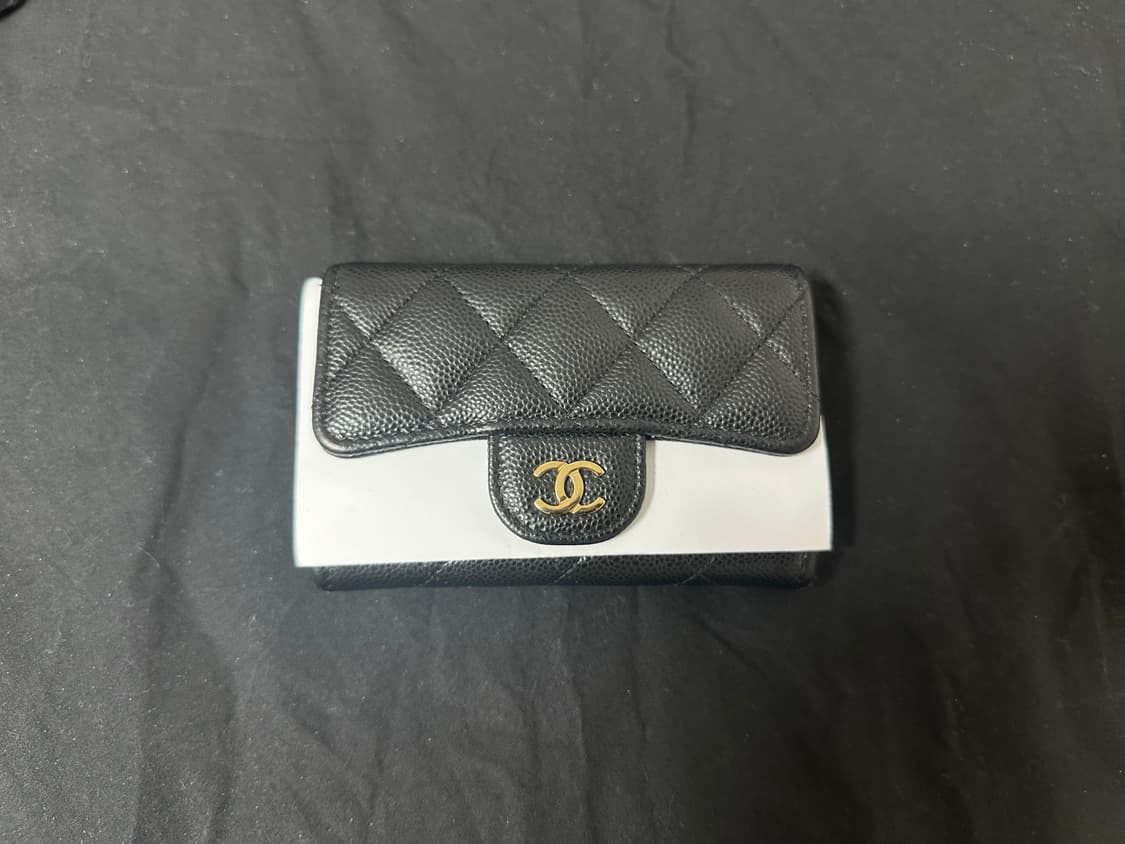 샤넬 클래식 똑딱이 금장 내장지퍼 상품이미지2
