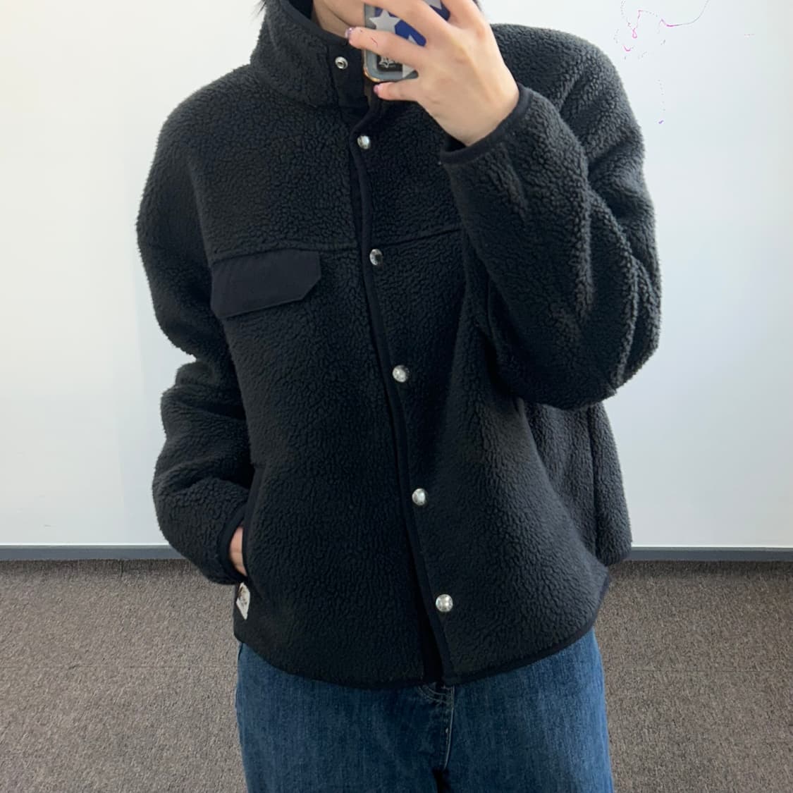 The north face  노스페이스 투포켓 블랙 후리스 자켓  상품이미지1