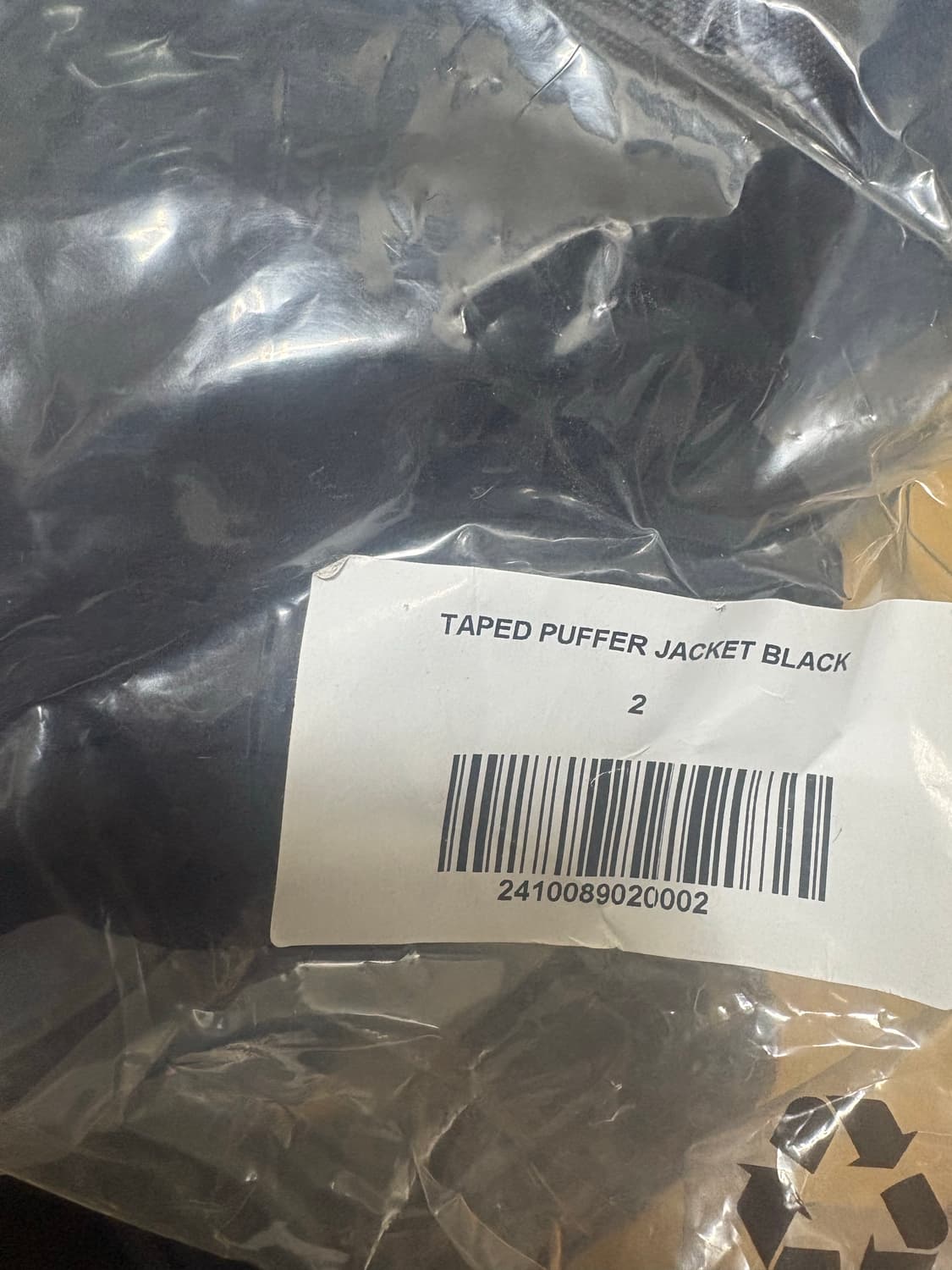 산산기어 패딩 TAPED PUFFER JACKET - BLACK 2사이즈 상품이미지6