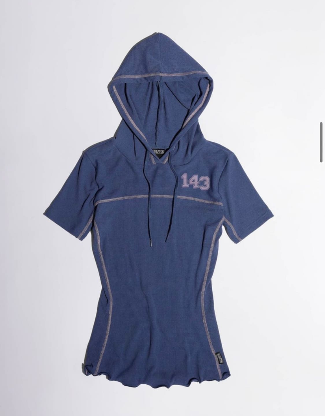 [S] 스컬프터 ILY 넘버링 후디 티 빈티지 블루 상품이미지2