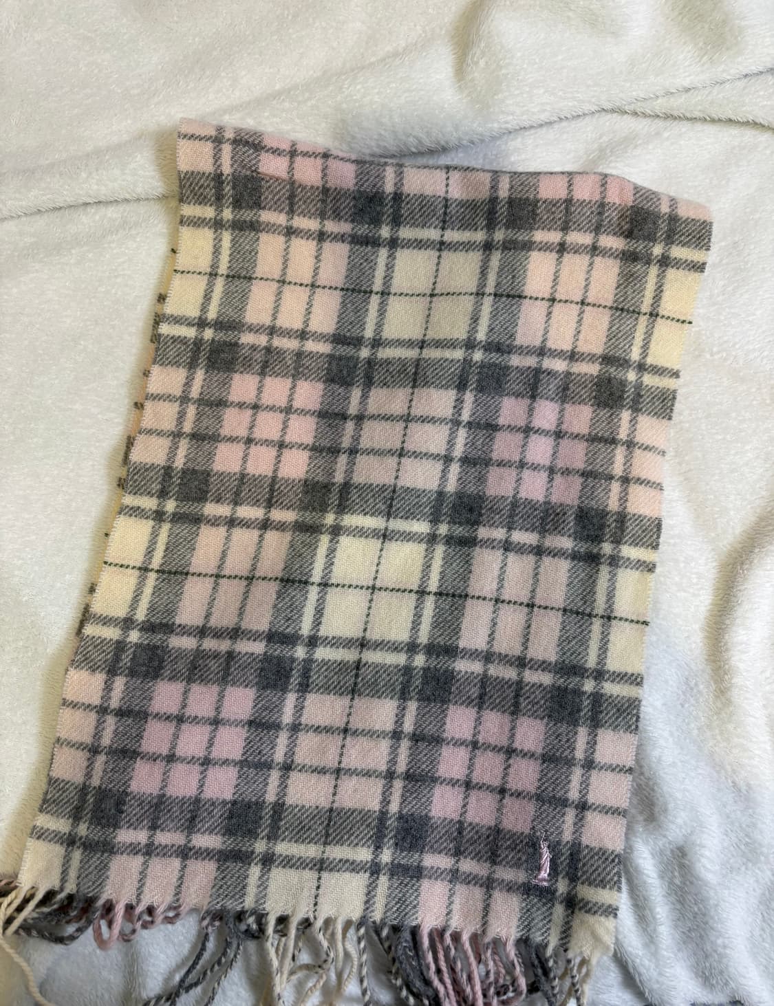 이스트보이 체크 머플러 목도리 그레이 핑크 아이보리 모리걸 y2k 백팩 상품이미지5