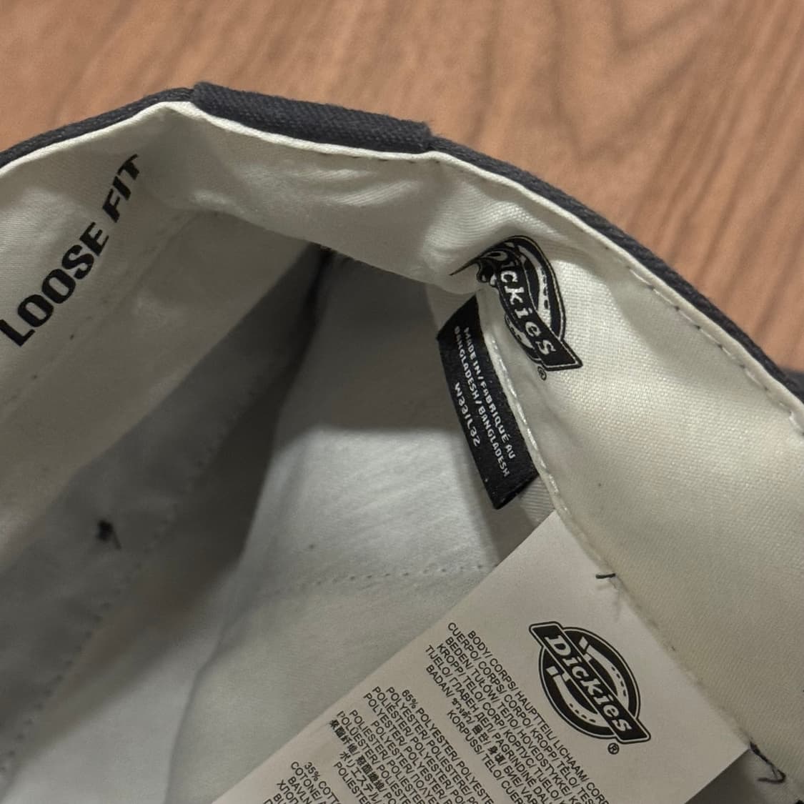 디키즈 더블니 85283 루즈핏 워크팬츠 차콜 상품이미지4