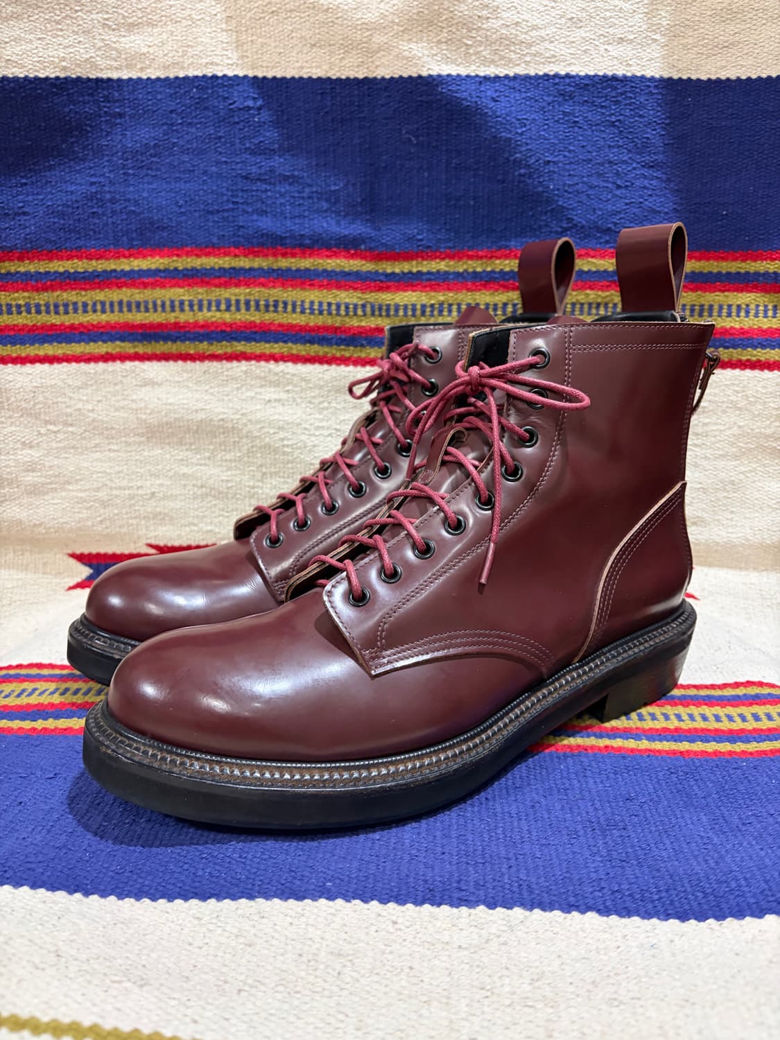 Buttero double back zip lace up boots 상품이미지1