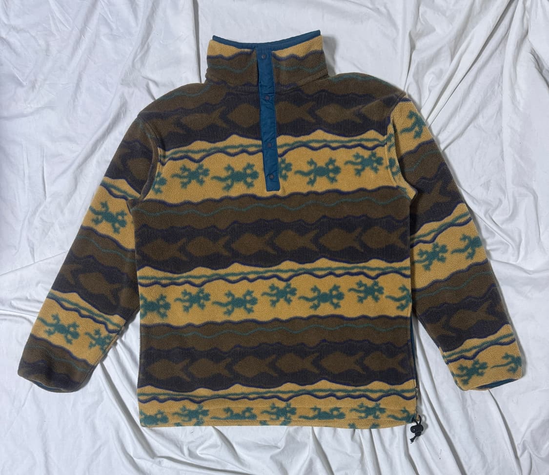 엘엘빈 개코 스냅 버튼 플리스 도마뱀 물고기  상품이미지1