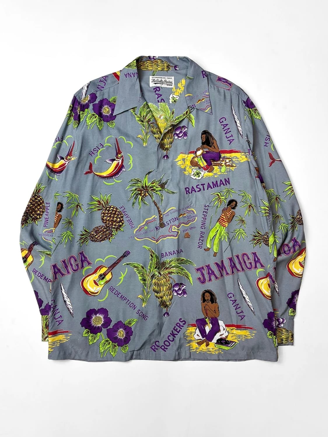 와코마리아 밥 말리 하와이안 셔츠 롱 슬리브 PN5343 상품이미지1