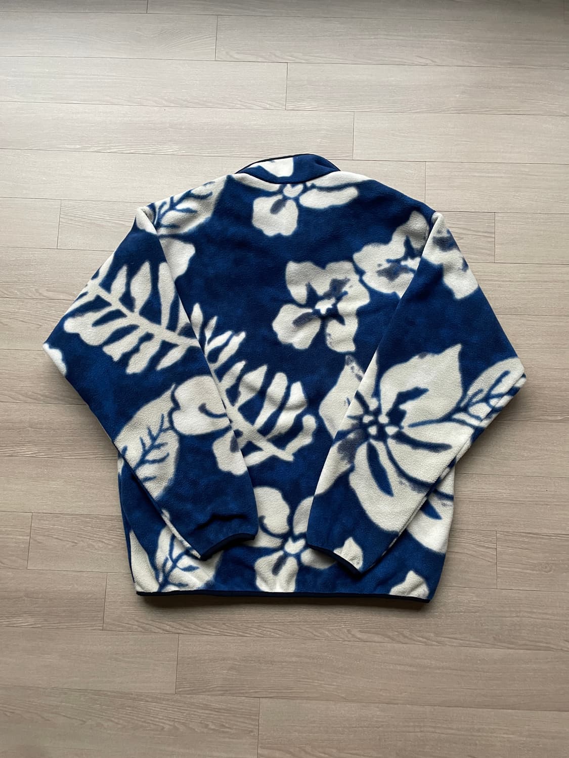 파타고니아 신칠라 하와이안 블루 플라워 패턴 빈티지 상품이미지2