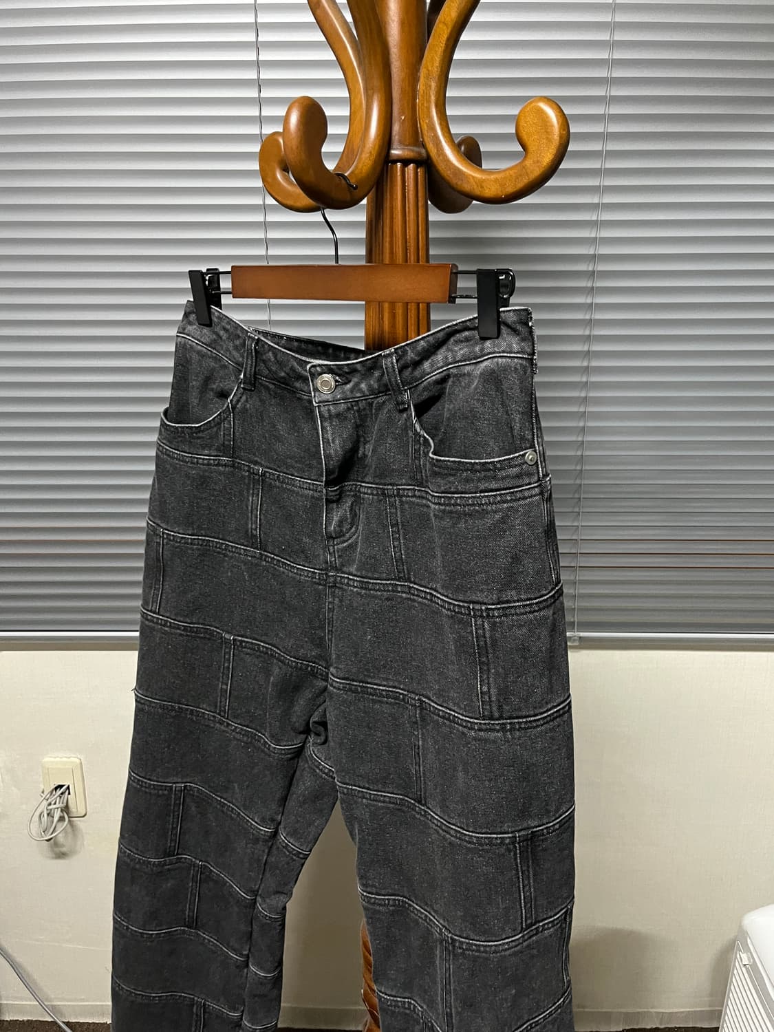 22fw BRICK DENIM PANTS -Black 상품이미지5