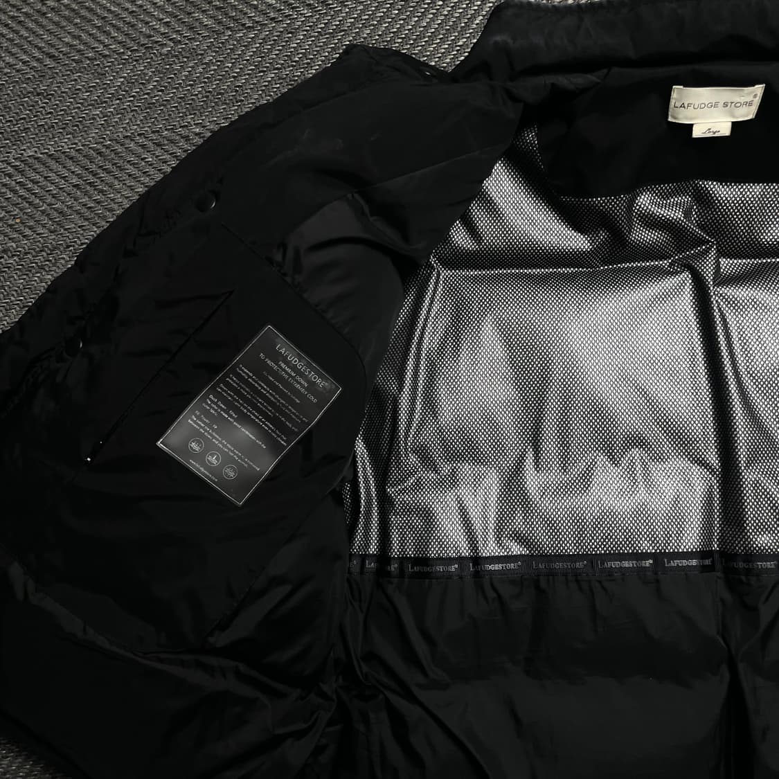 라퍼지스토어 미니멀 덕 다운 나일론 숏패딩o 5410 상품이미지4