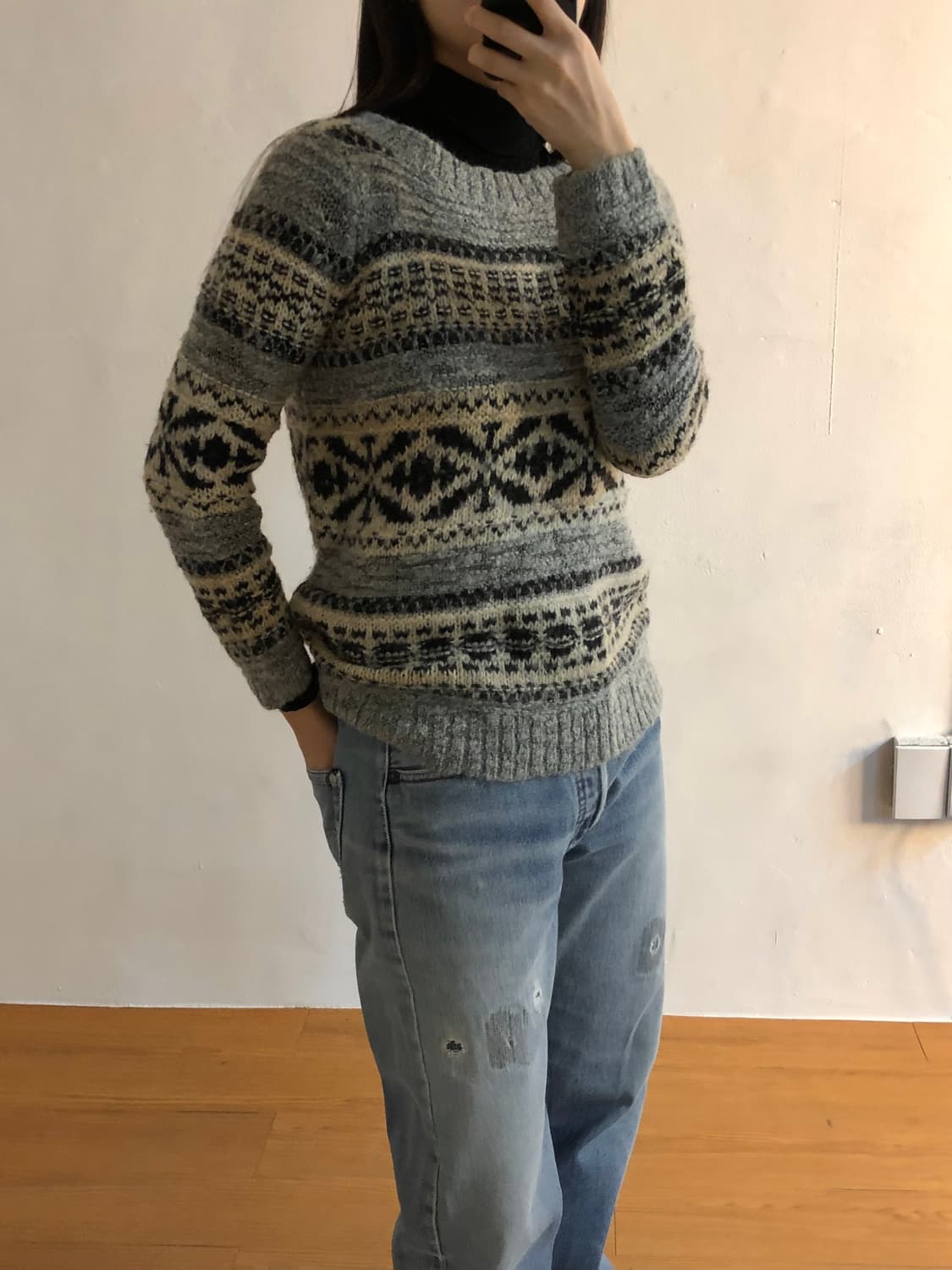 데님앤서플라이 노르딕 스웨터 상품이미지2