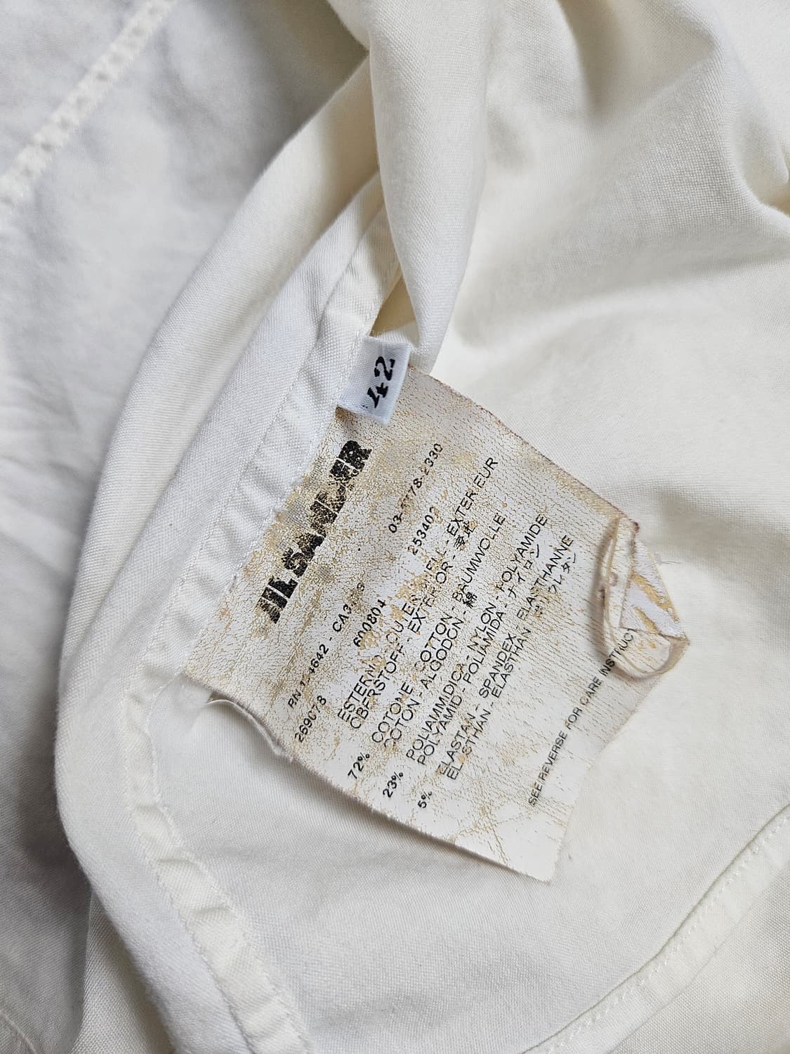 질샌더 여성 화이트 셔츠 상품이미지7