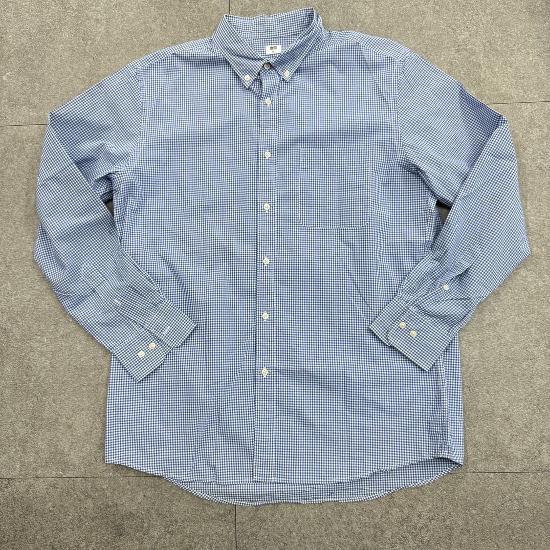새상품급 유니클로 셔츠 블루체크 상품이미지6