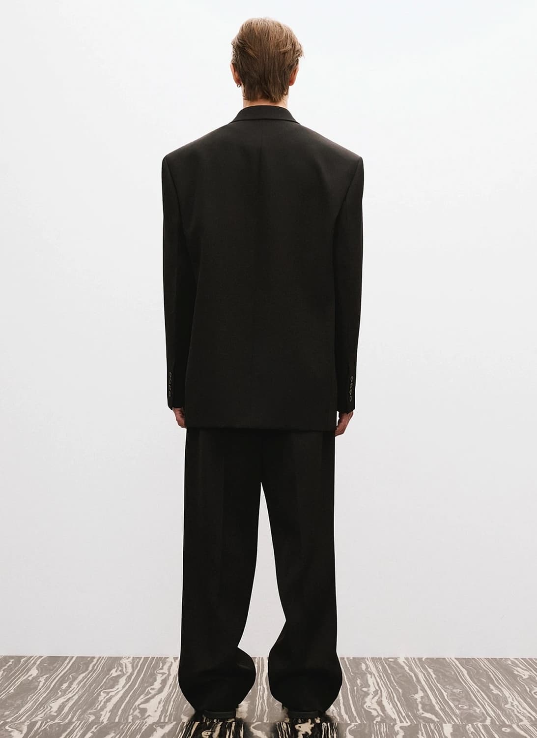 렉토 25SS 오버사이즈 싱글 자켓 블랙 상품이미지4