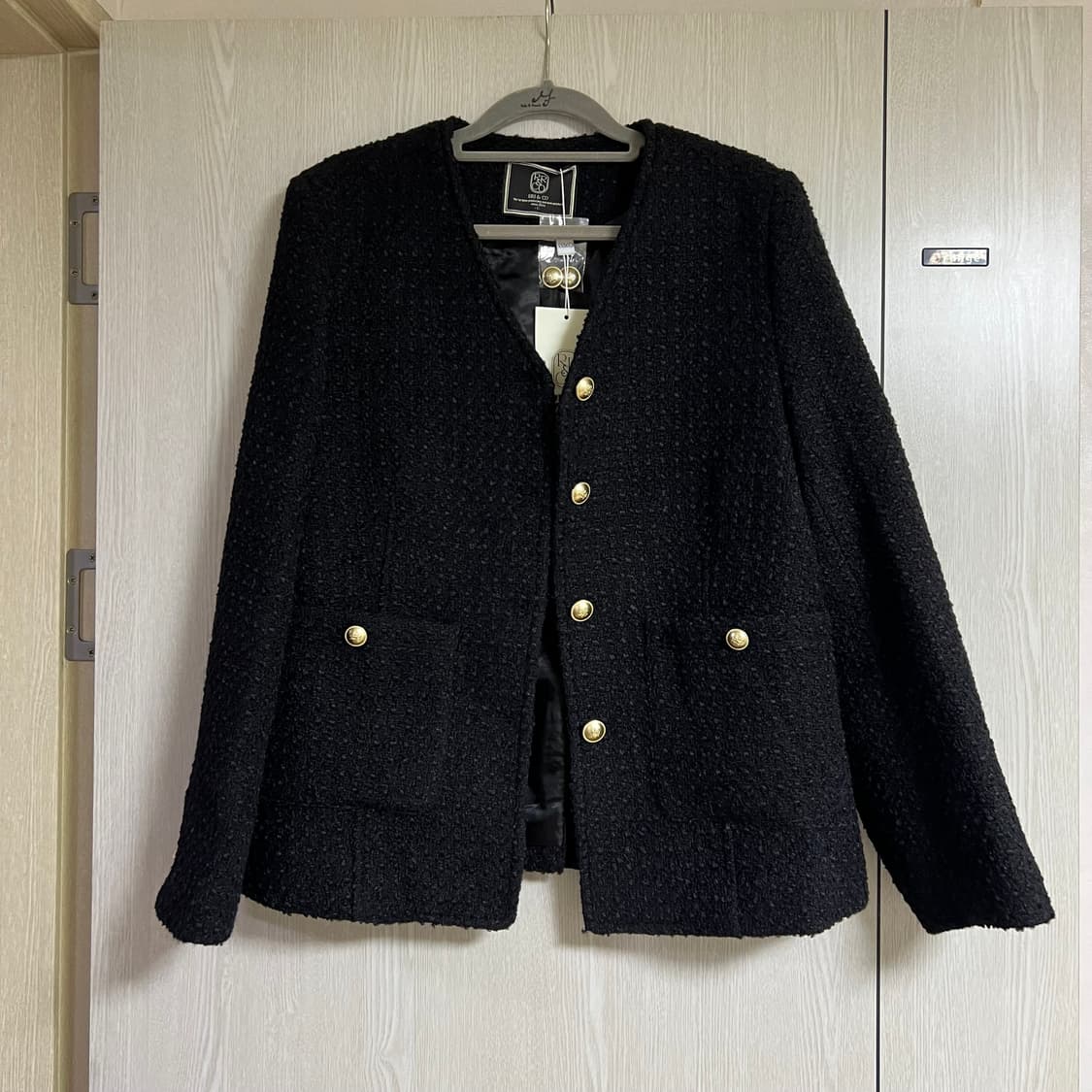 리리앤코 논카라 트위드자켓  상품이미지2