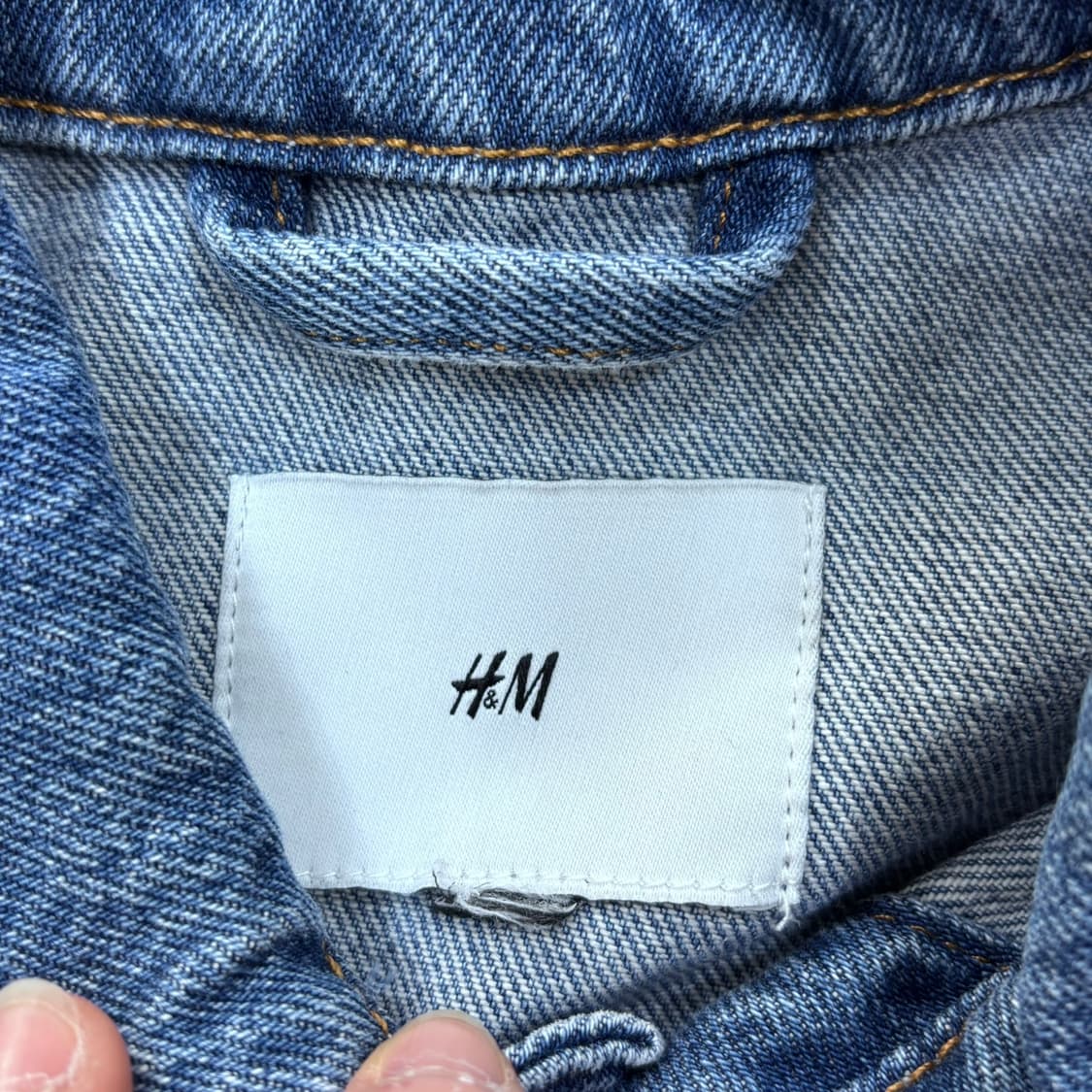 실측확인 H&M 남성 데님 자켓 0430E 상품이미지3