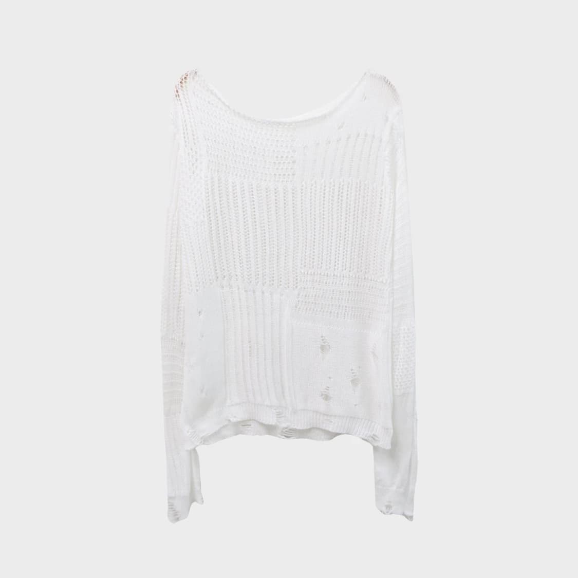 GEMEDA 펀칭 긴팔 니트 66884 상품이미지1