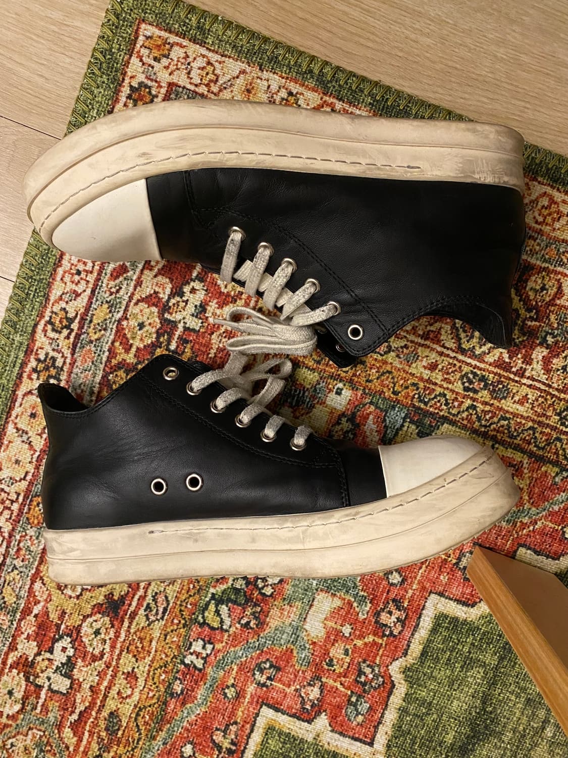 릭오웬스 라몬즈 로우 레더 상품이미지1