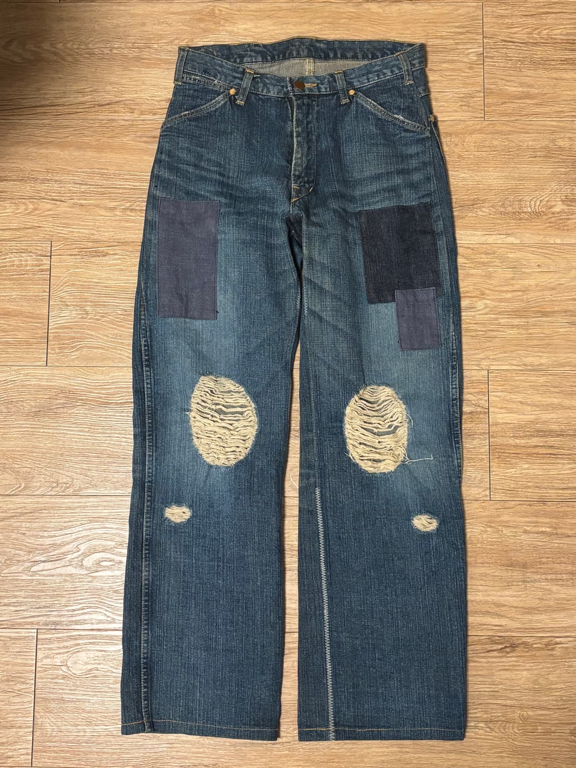 (4) 넘버나인 03aw 커트코베인 패치 데님 상품이미지2