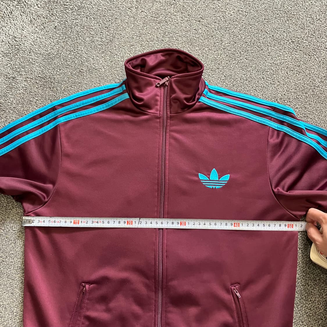 400 아디다스 파이어버드 져지 버건디 민트 와인 상품이미지4