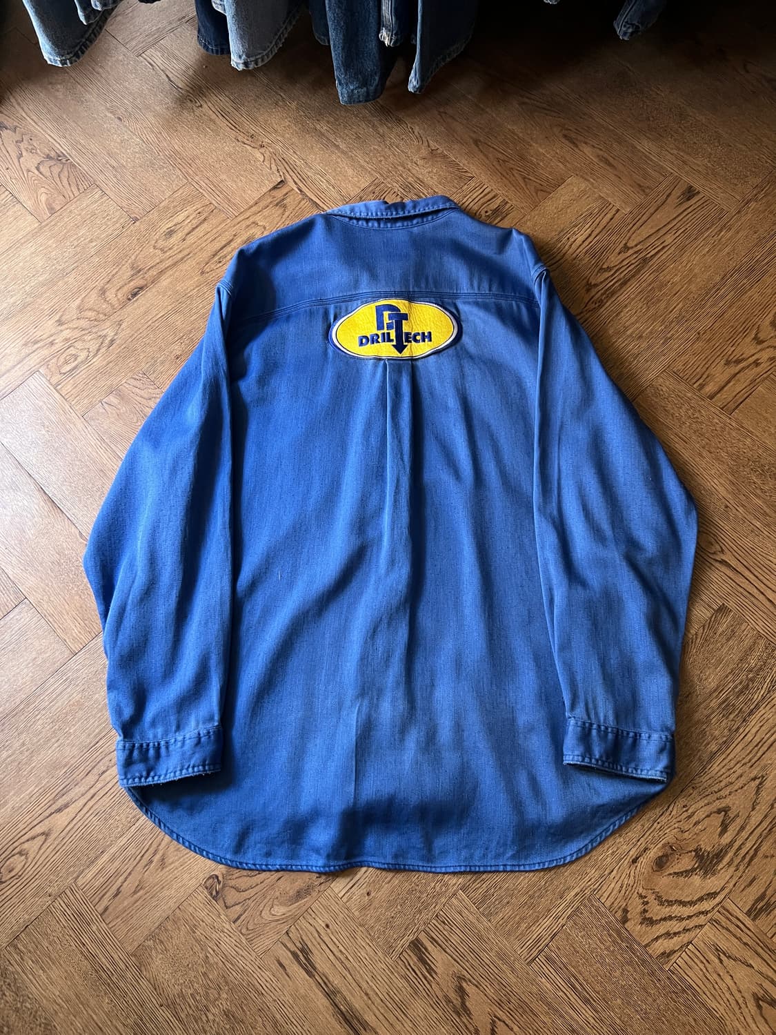 [2XL]칼하트FR USA 빈티지 페이딩 잉크블루 워크 셔츠 상품이미지9