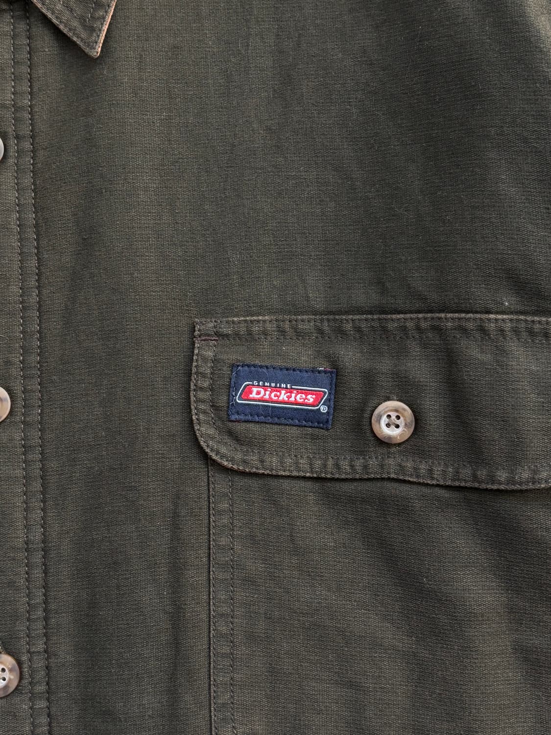 Dickies 딕키즈 브라운 오버사이즈 포켓 워크 셔츠 상품이미지5
