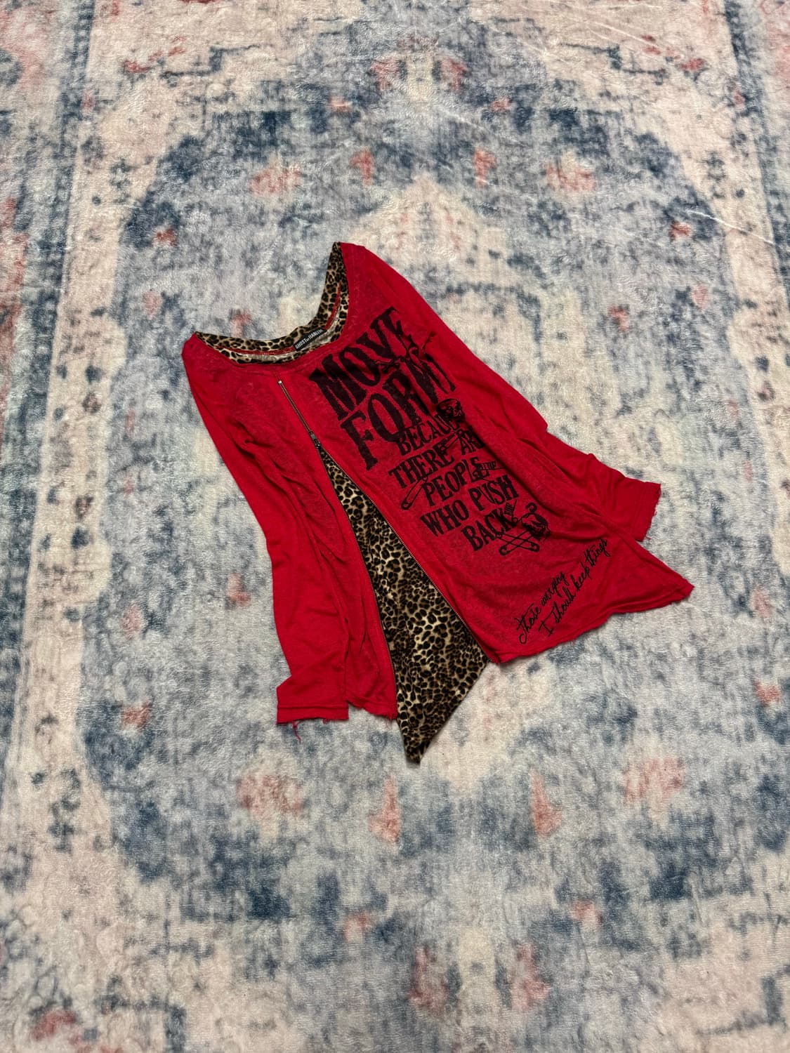 Ghost of harlem leopard layered knit cut 상품이미지1