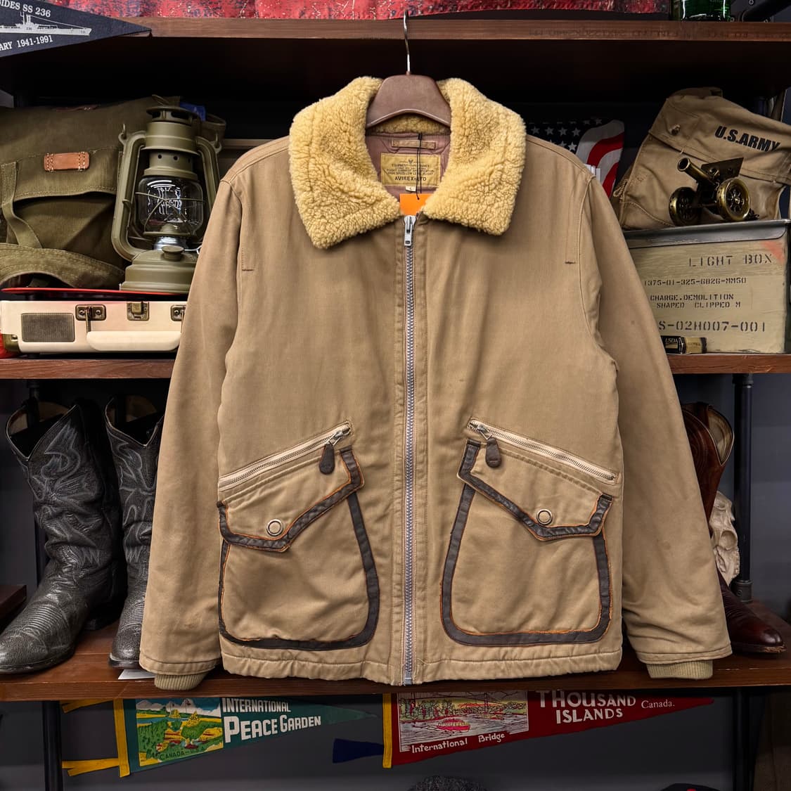 90s 아비렉스 리미티드 밀리터리 플라이트 가먼츠 덱 자켓  상품이미지1