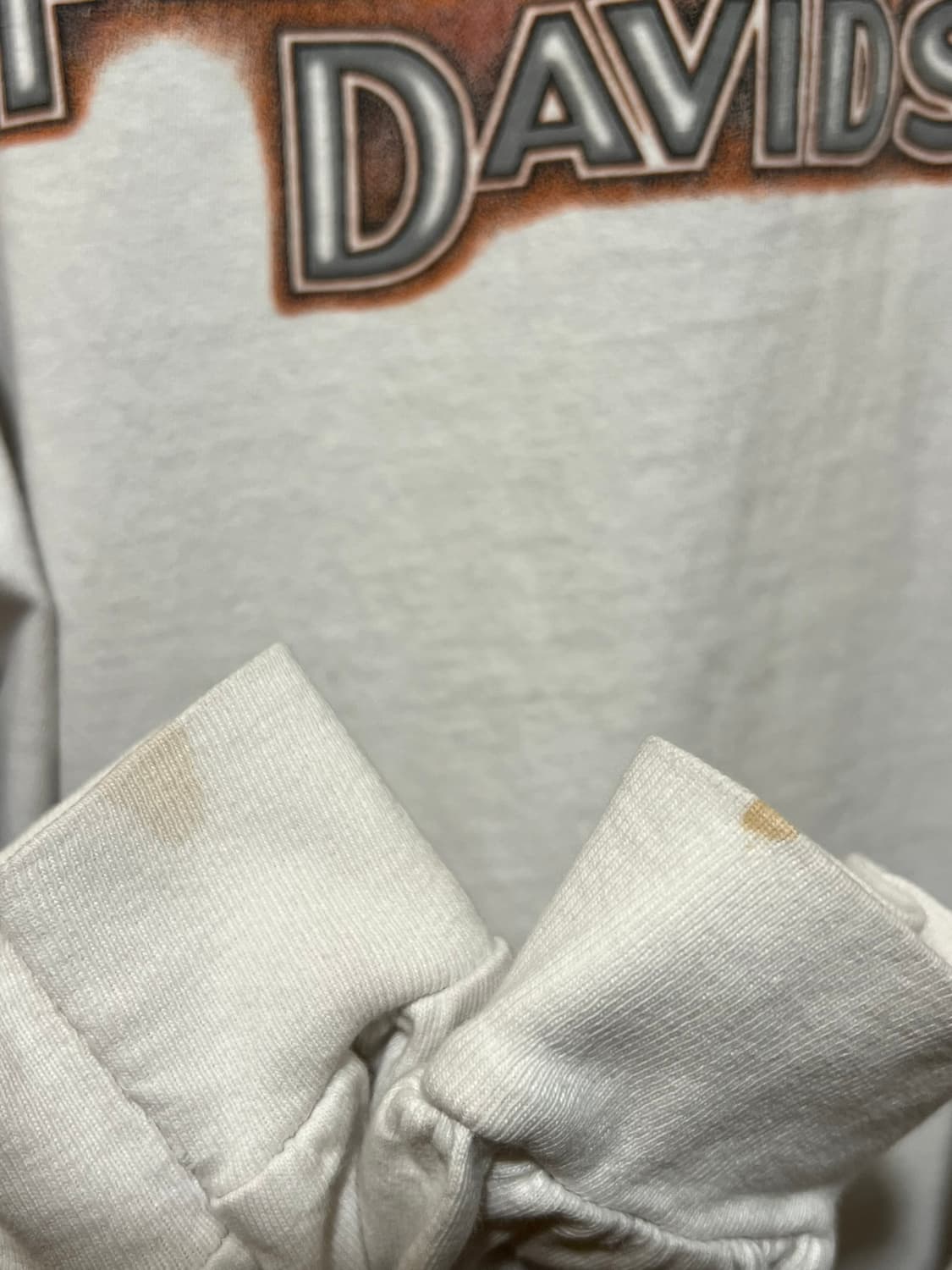 00's [2XL] 할리데이비슨 플레임 롱슬리브 티셔츠 USA MADE 상품이미지10