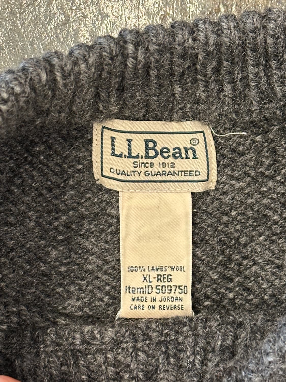 L.L.Bean 엘엘빈 램스울 니트 XL 상품이미지3