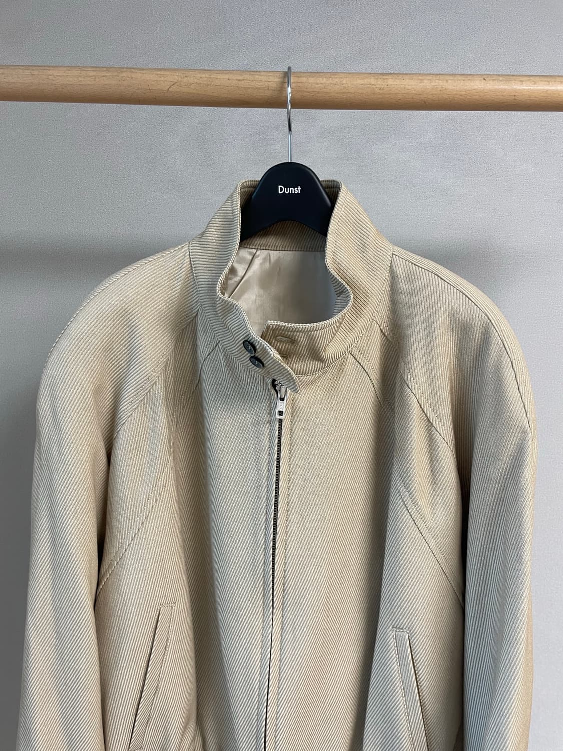 엘무드 슬래시 울 코튼 해링턴 자켓 베이지 상품이미지2