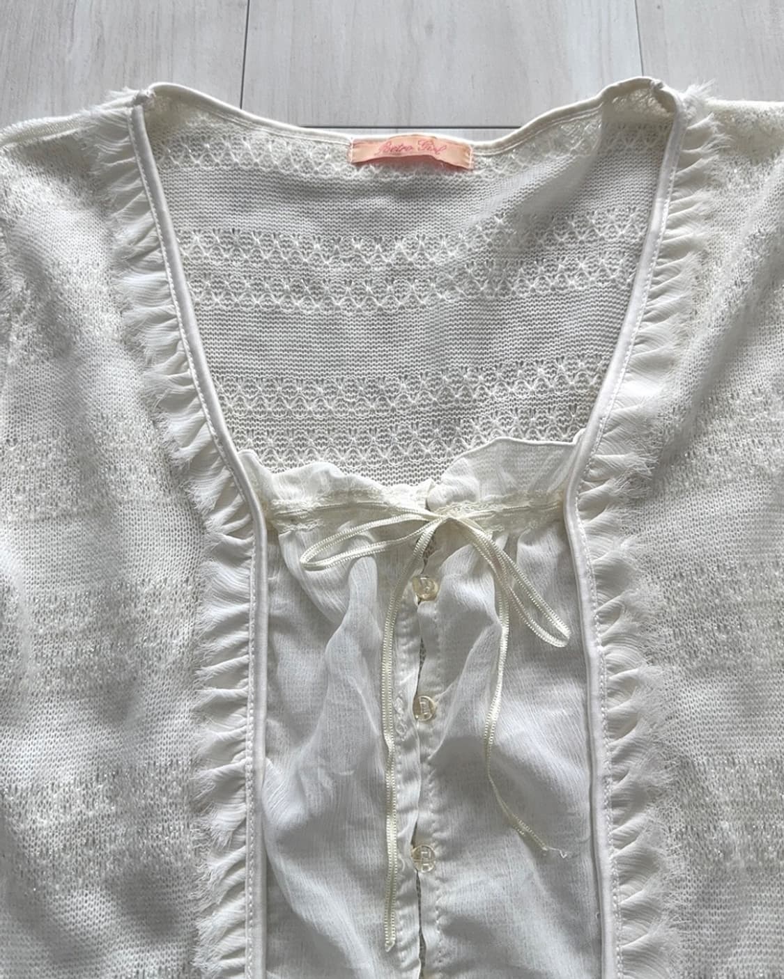 Ivory Romantic Blouse Top 상품이미지8