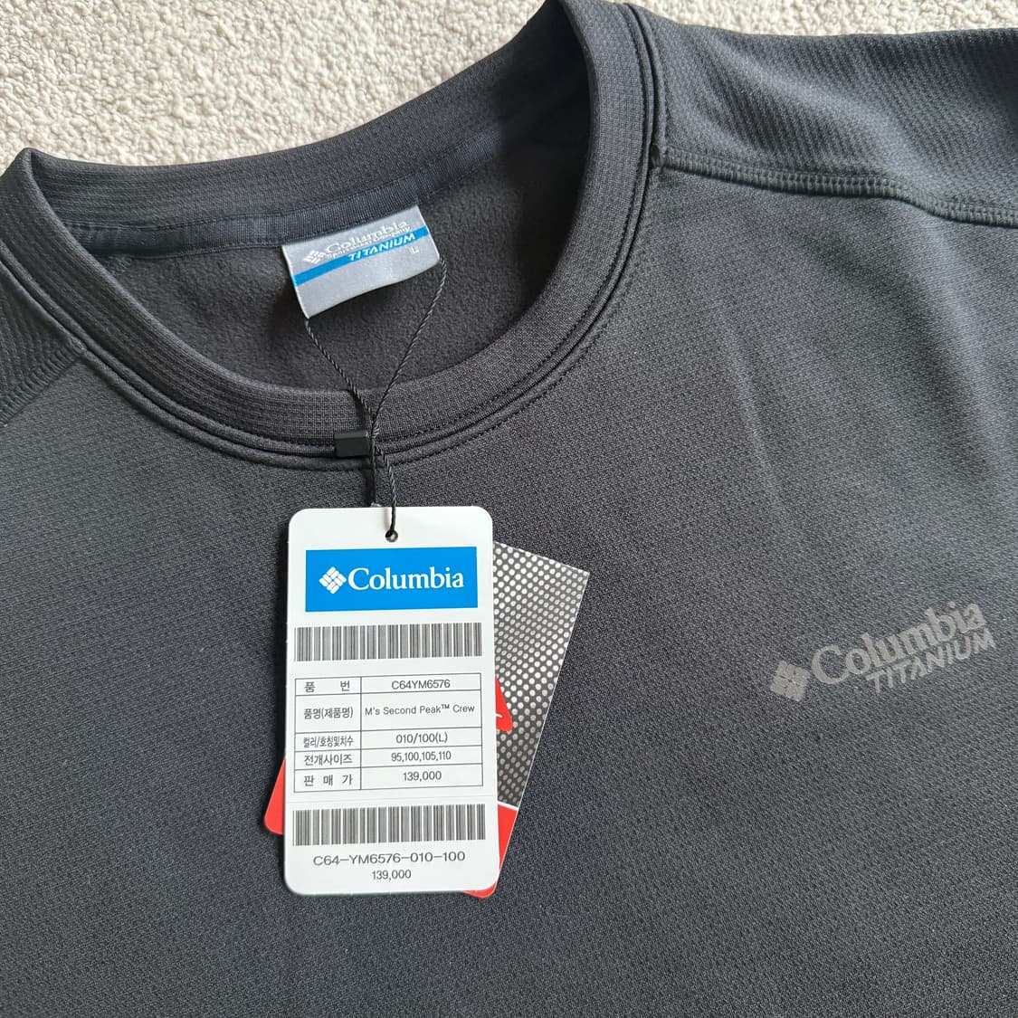 컬럼비아 남성 세컨트 픽 크루넥 겨울 긴팔 티셔츠 상품이미지2