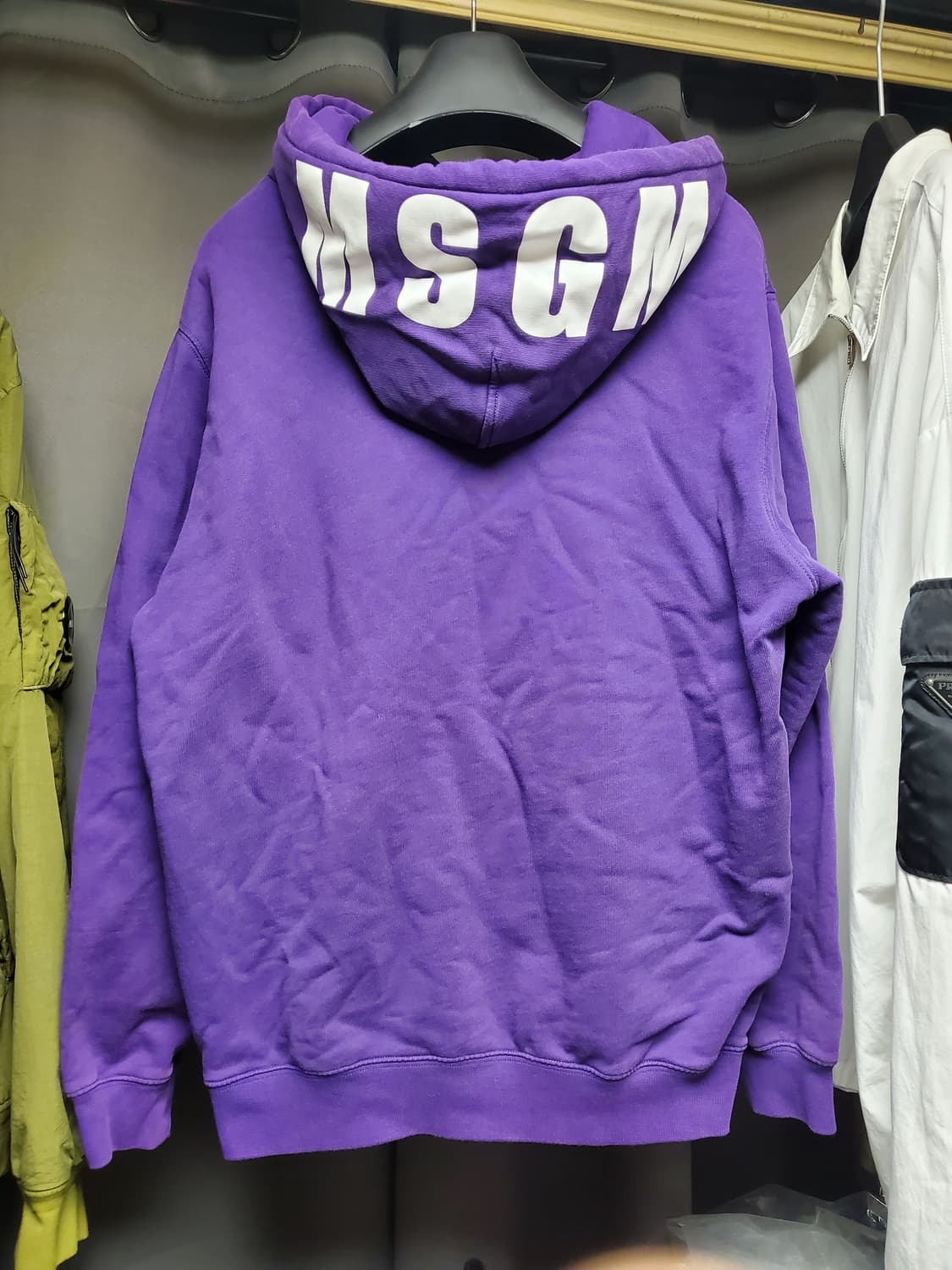 MSGM 워시드 로고 후드티 상품이미지1