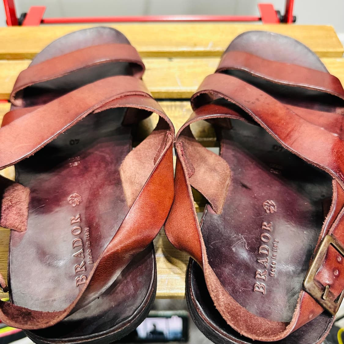 EU40 250) 브라도르 샌들 남녀공용 샌들 브라운 상품이미지6